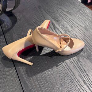 Christian Louboutin Pumppie 85 Mary Jane Heels Size 39